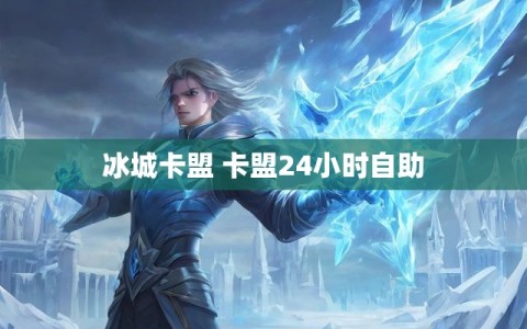 冰城卡盟 卡盟24小时自助