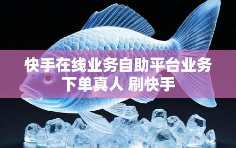 快手在线业务自助平台业务下单真人 刷快手