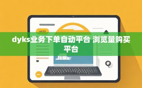 dyks业务下单自动平台 浏览量购买平台