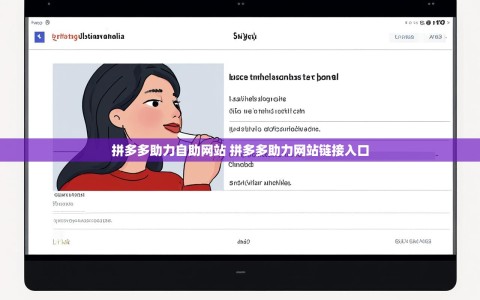 拼多多助力自助网站 拼多多助力网站链接入口