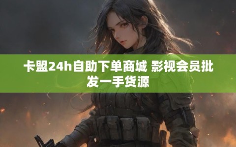 卡盟24h自助下单商城 影视会员批发一手货源