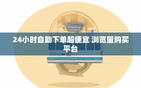 24小时自助下单超便宜 浏览量购买平台