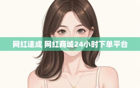 网红速成 网红商城24小时下单平台