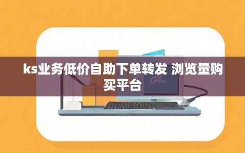 ks业务低价自助下单转发 浏览量购买平台