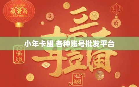 小年卡盟 各种账号批发平台