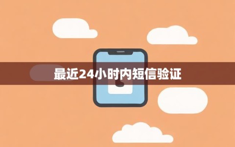 最近24小时内短信验证