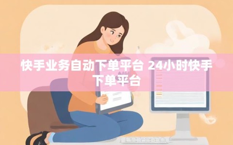 快手业务自动下单平台 24小时快手下单平台