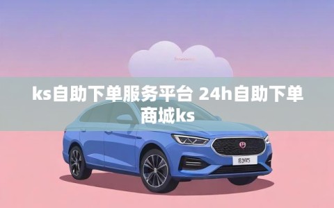ks自助下单服务平台 24h自助下单商城ks