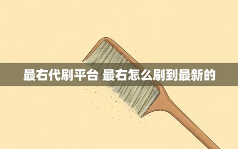 最右代刷平台 最右怎么刷到最新的