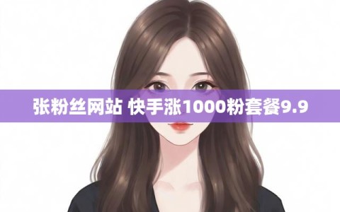 张粉丝网站 快手涨1000粉套餐9.9