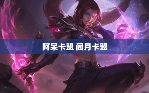阿呆卡盟 闻月卡盟