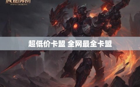 超低价卡盟 全网最全卡盟