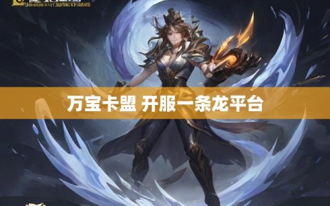 万宝卡盟 开服一条龙平台
