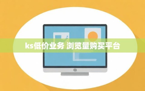 ks低价业务 浏览量购买平台