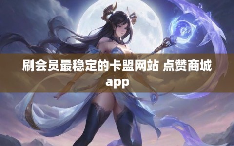 刷会员最稳定的卡盟网站 点赞商城app