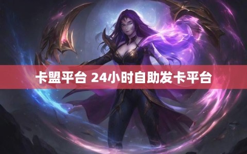 卡盟平台 24小时自助发卡平台