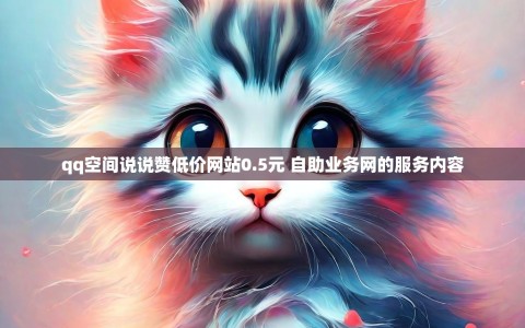 qq空间说说赞低价网站0.5元 自助业务网的服务内容