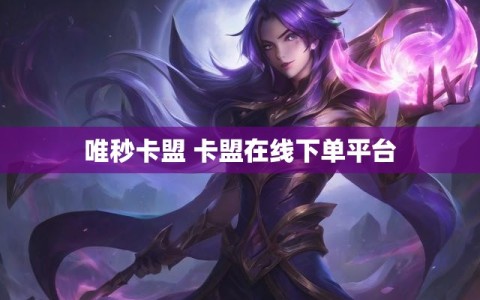 唯秒卡盟 卡盟在线下单平台