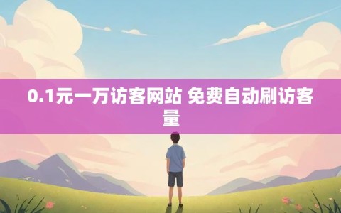 0.1元一万访客网站 免费自动刷访客量