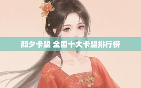 颜夕卡盟 全国十大卡盟排行榜