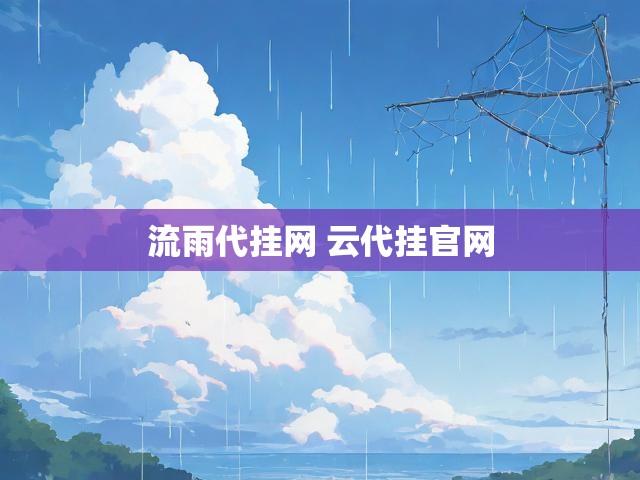 流雨代挂网 云代挂官网