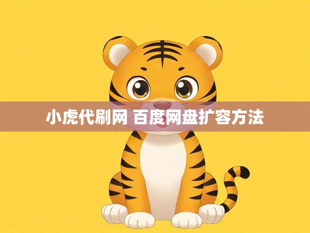 小虎代刷网 百度网盘扩容方法