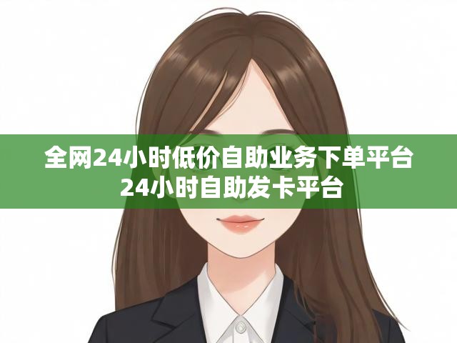 全网24小时低价自助业务下单平台 24小时自助发卡平台