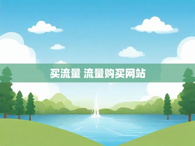 买流量 流量购买网站