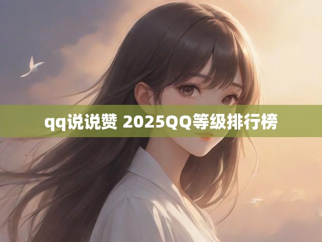 qq说说赞 2025QQ等级排行榜