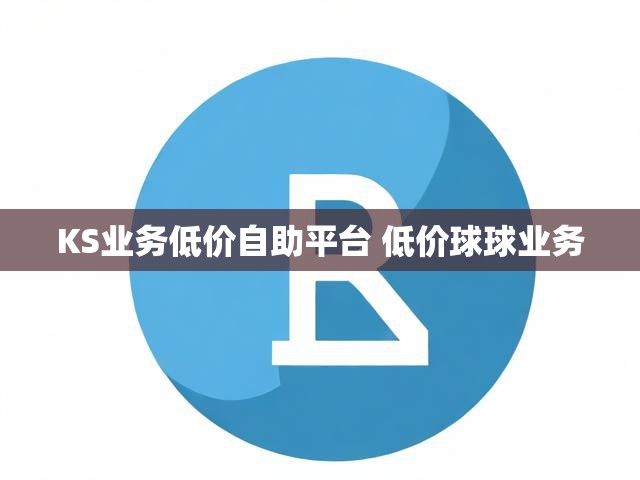 KS业务低价自助平台 低价球球业务